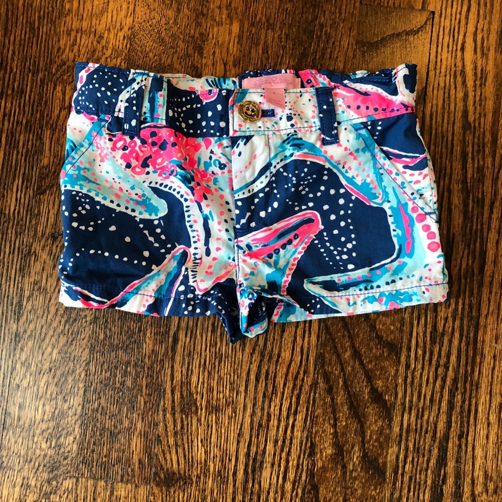 Lilly Pulitzer Indigo Star Struck ⭐️ kids shorts